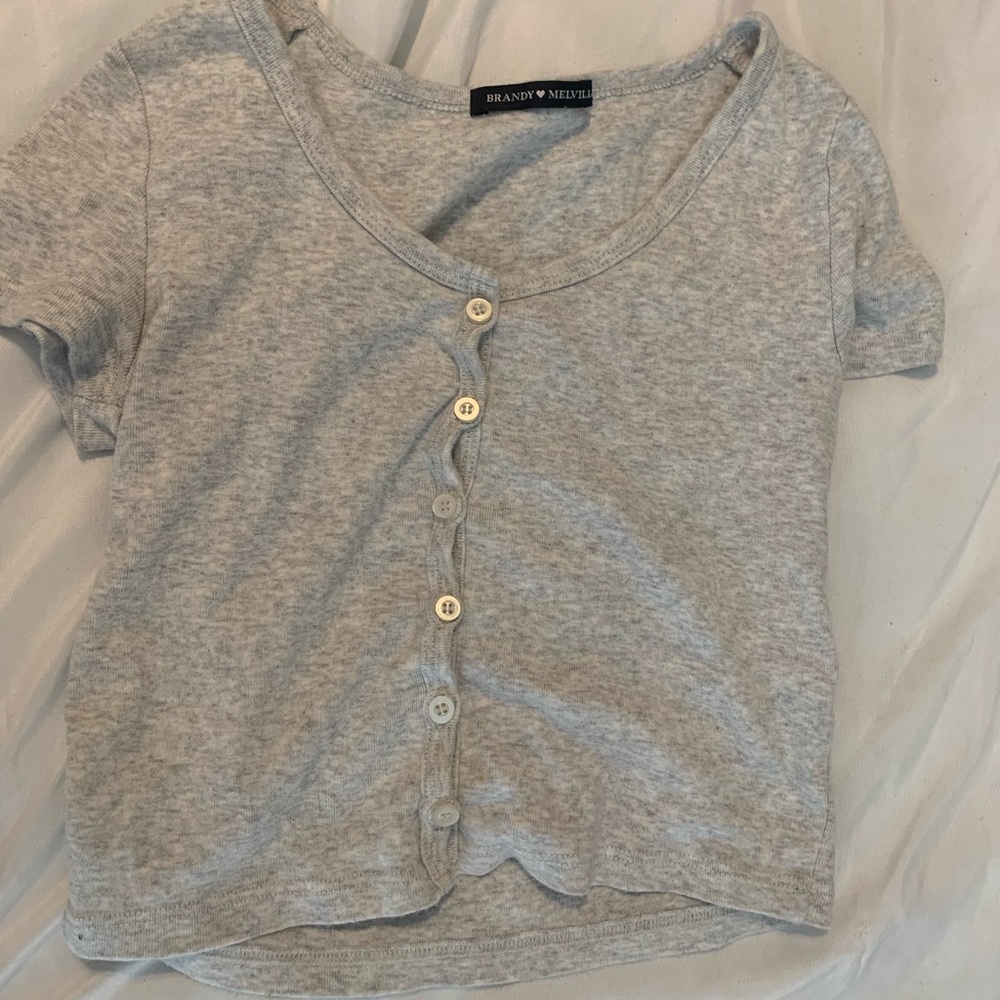 Gray Brandy Top